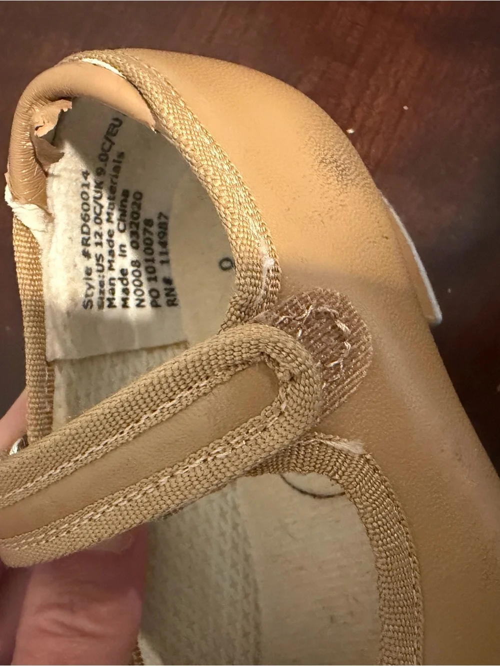 Revolution Kids Tap Mary Jane Shoes in Tan